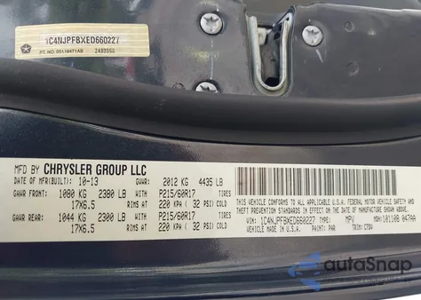 2014 Jeep Patriot Latitude from USA, damaged, VIN 1C4NJPFBXED660227